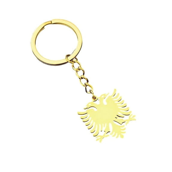 CEORPER Stylish Steel Keyring With Albanian Accipiter Design For Gifts ...