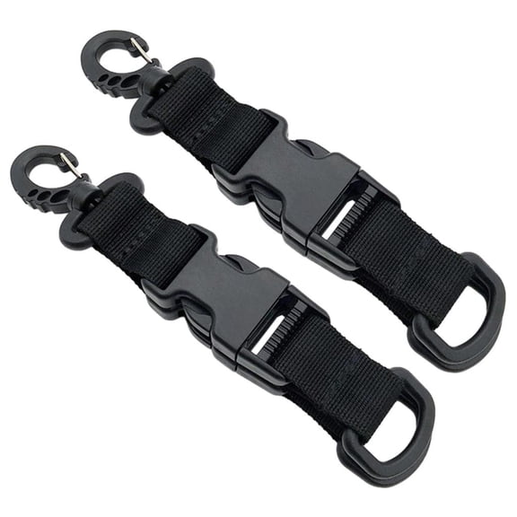 CEORPER Tactic Nylon Webbing Backpack Hook Multifunctional Carabiner D-Shaped Keychain
