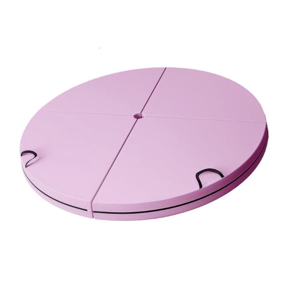 CEORPER Tall Density Spongiform Exercise Mat Round Shape Transportable with Firm Hold Base