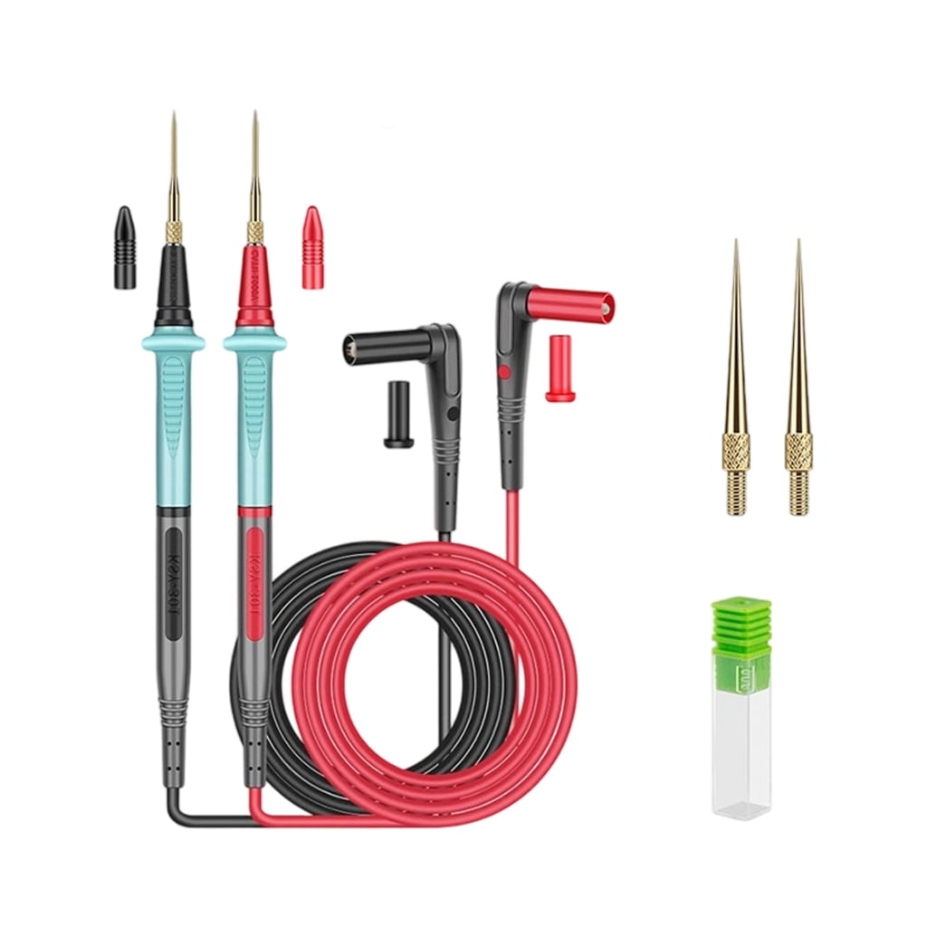 CEORPER Tall Potential Electrical Testing Probes 151 Thread Gold Conductors Heat Resistant Elastomer Multimeter Clients With Detachable Fine Advice
