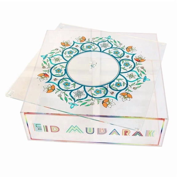 CEORPER Transparent Acrylic Cake Display Cover Box for Cake Cookie Cupcake Stand