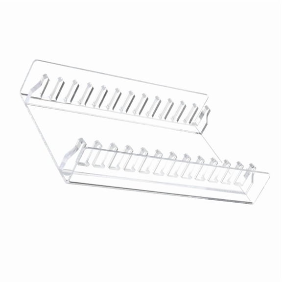 CEORPER Transparents Acrylic CDs Holder Cascading Storage Rack for Desk Organization