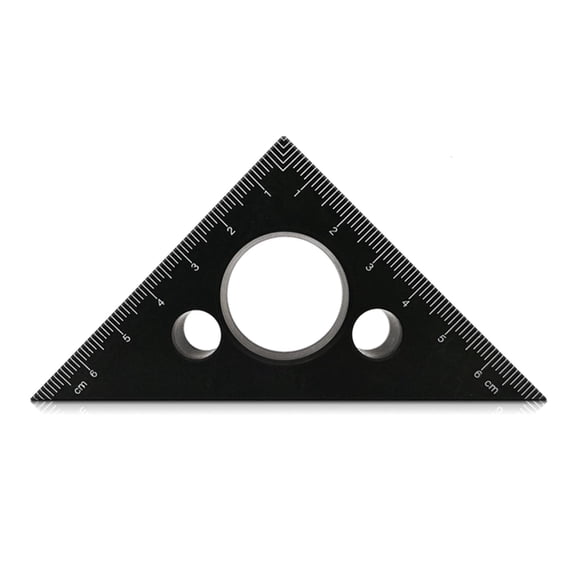 CEORPER Triangular Measuring Tool Digital Hole Scribing Wood Scribe Marking Gauge Marking Multifunctional Layout Measuring Rul