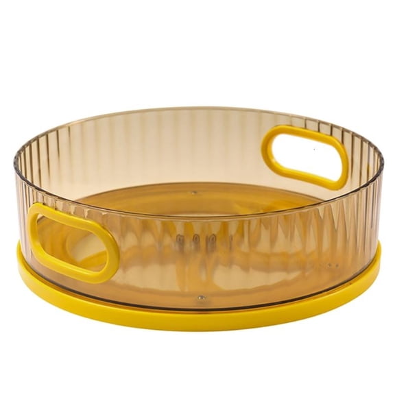 CEORPER Turntable Organizer Crystal Rotating Spice Rack Cabinet Pantry Table Tray