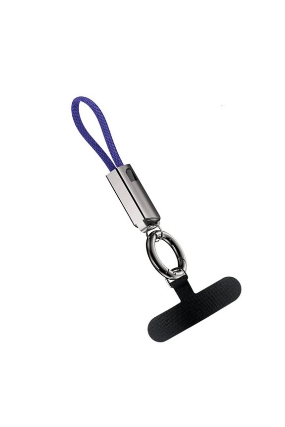 Type C to Type C Fast Charging Cable 16CM Short Length PD65W Alloy Keychain
