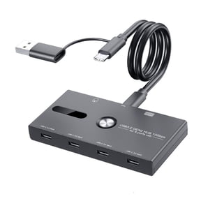 CEORPER USB C Data Transfer Adapter Hub USB Docking Station with 6 Port for Office