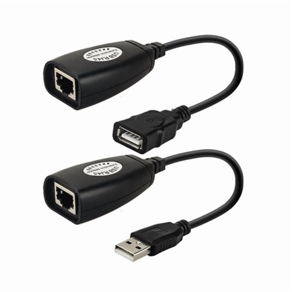 CEORPER USB Extension 50M Distance RJ45 Cat5e/6 Cable LAN Adapter Over Repeater