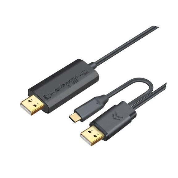 CEORPER USB2.0/USB3.0 Type C Data Cable for Rapid File Sharing Between PC Easy Setups