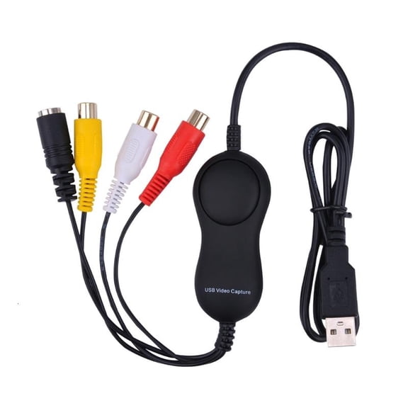 CEORPER USB2.0 Video Capture Card Convert Analogs to Digital for VHS Cameras 480p
