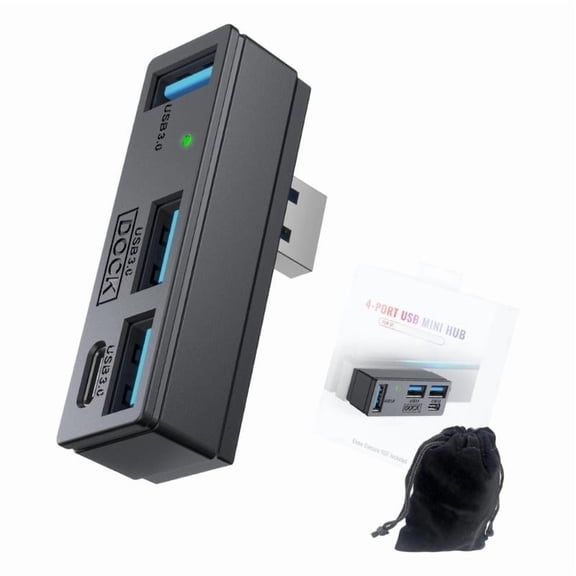 CEORPER Universal USB3.0 Hubs For Laptop Desktop With 3 USB A And 1 USB C Port
