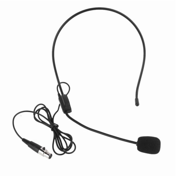CEORPER Universal XLR 3 Pin Wired Microphone for Head Wear Guide Condenser Mic For Loudspeaker for Tour Guide Teaching Lecture