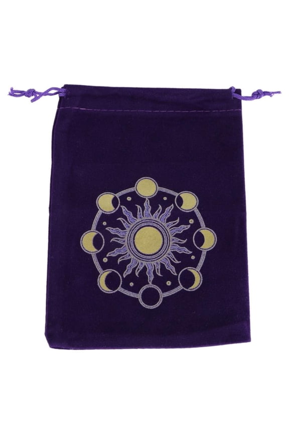 Velvets Tarot Rune Bag Dices Drawstrings Bag for Storing Board Game Cards