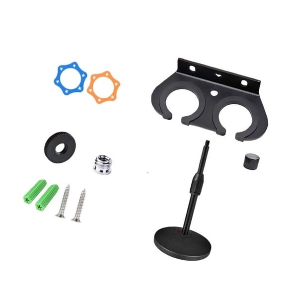 CEORPER Wall Mount Holder for Microphones Includes Desktop Stand Mic Wall Mounter