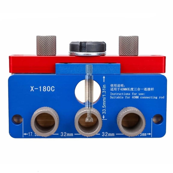 CEORPER Woodworking Hole Template Woodworking Drill Guide Kit Perfect for Pin and Pocket Drilling Easy to Producing Joint