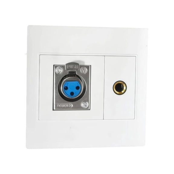 CEORPER XLR/Speakon 6.35mm Wall Plate Socket Panel XLR/Speakon and 6.35mm Socket