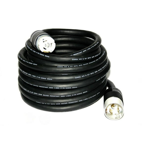 Construction Electrical Products 50' Rubber Temporary Power Cord