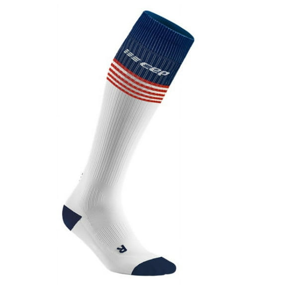CEP Old Glory socks, white/red&blue, men V