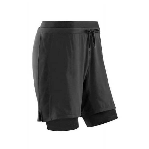 CEP training 2in1 shorts, black, men XL