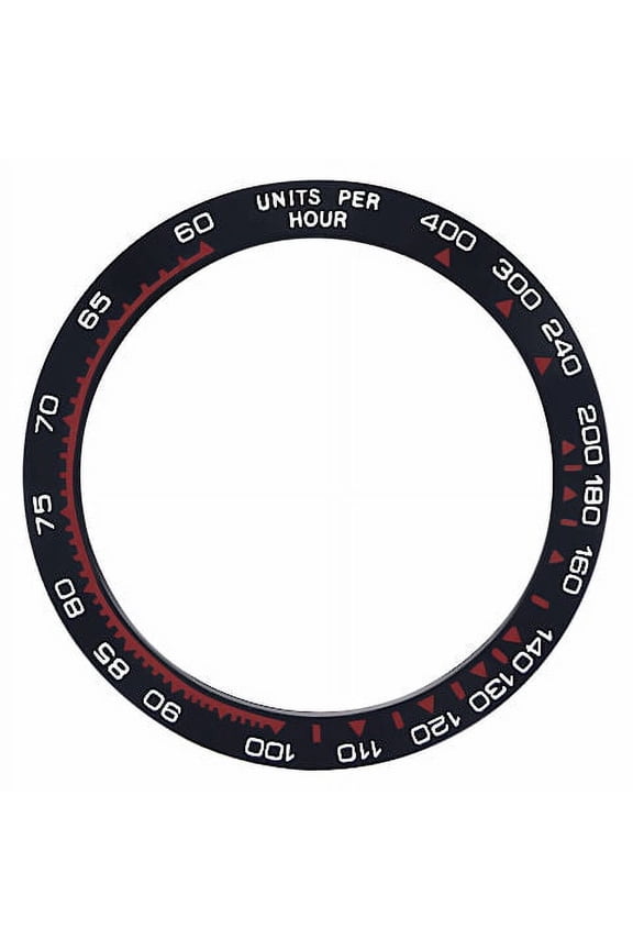 CERAMIC BEZEL INSERT FOR DATYONA 116500, 116520, 116509 BLACK WITH RED FONT