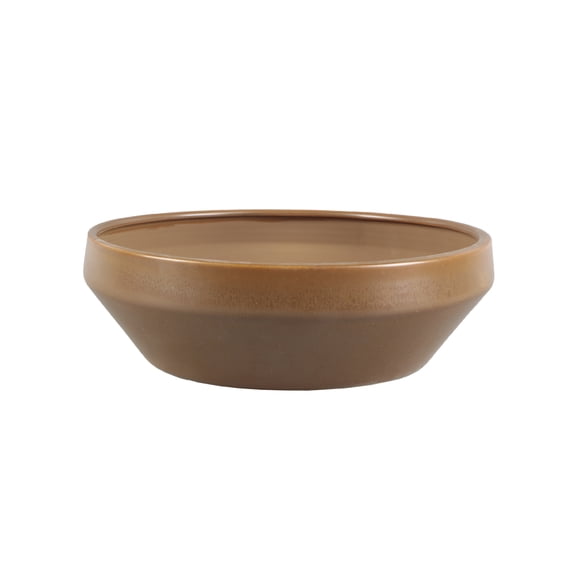 Better Homes and Gardens Brown Ceramic Bowl for Tabletops, 11.25 Inches