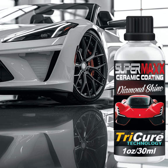 CERAMIC CAR COATING HIGH GLOSS WET LOOK TRICURE PAINT PROTECTION 1oz/30ml - KIT