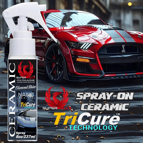 CERAMIC CAR COATING SPRAY TRICURE ADVANCED 9H PROTECTION HIGH GLOSS "SHINE ARMOR