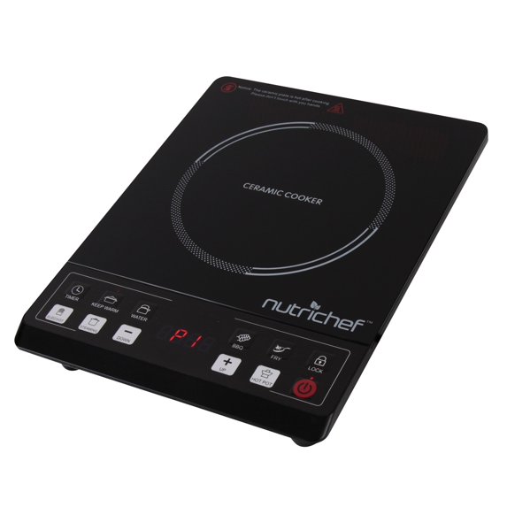 NutriChef PKST14 - Ceramic Cooktop, Electric Countertop Glass Burner Cooker