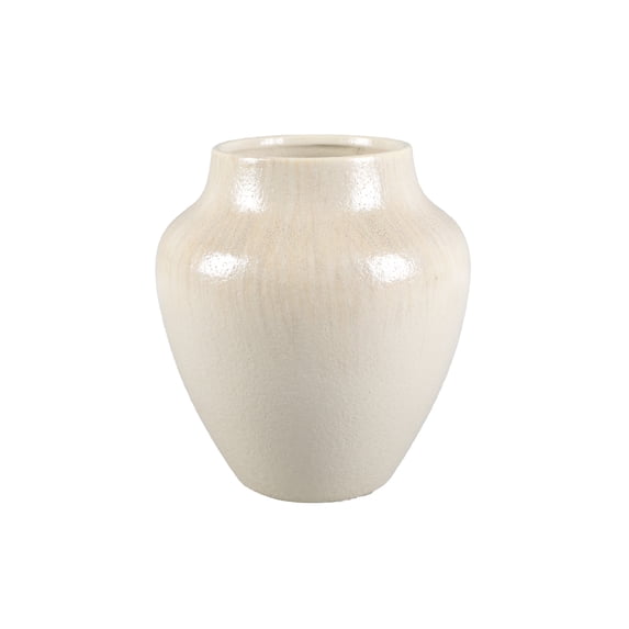 Better Homes and Gardens 9.25"H Ceramic Chic Neutral Vase Made for Tabletops - 4.75 lbs