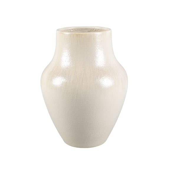 Better Homes and Gardens 14.38"H Ceramic Chic Neutral Vase Made for Tabletops - 10.12 lbs