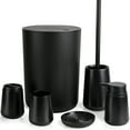 CERBIOR Matte Bathroom Accessories Set 6 Piece,Includes Soap Dispenser