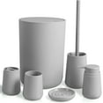 CERBIOR Matte Bathroom Accessories Set 6 Piece,Includes Soap Dispenser