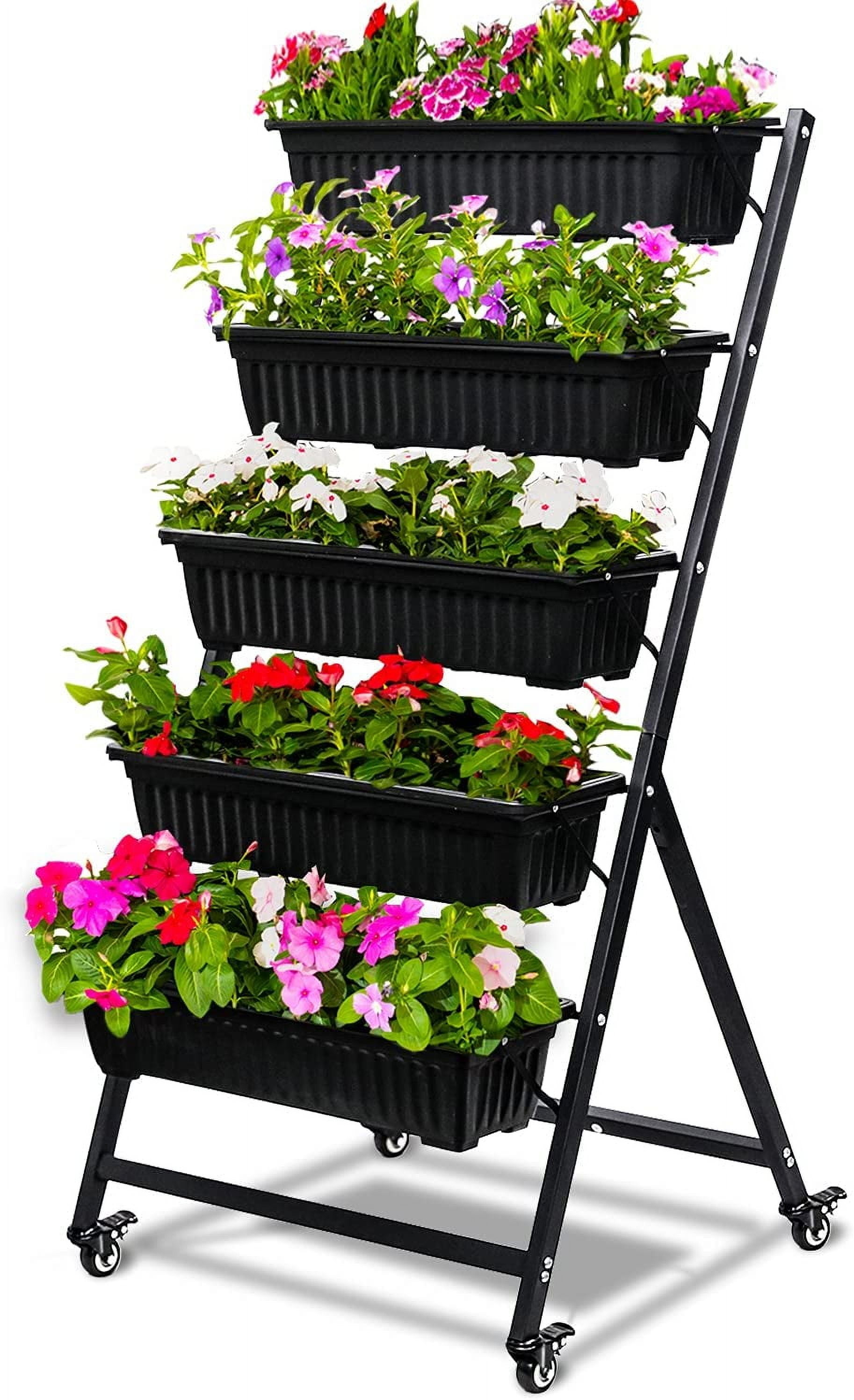 CERBIOR Vertical Garden Herb Raised Bed 4FT Freestanding Elevated Plan
