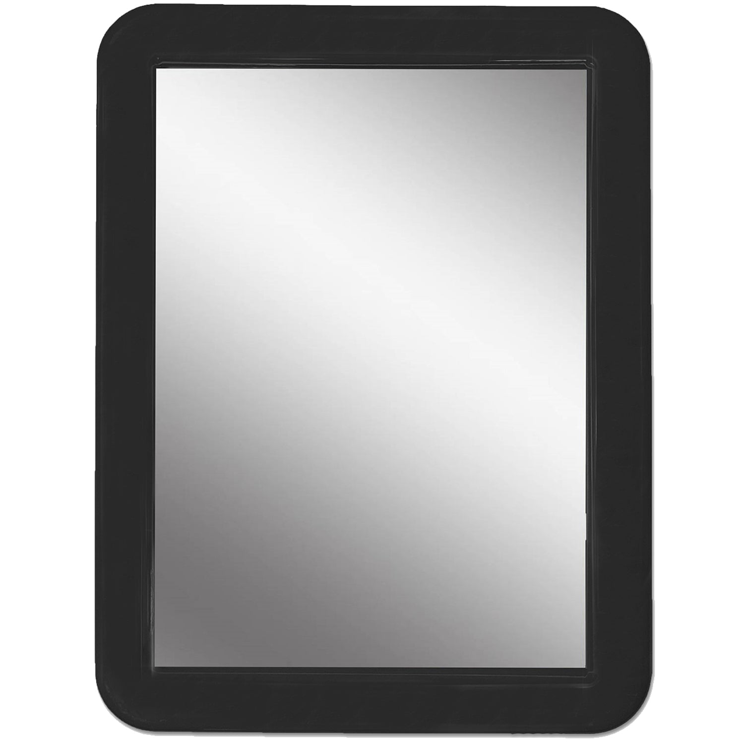 CEREM Locker Mirror, Black 5" x 7" Real Glass Makeup Mirror Locker Accessory for