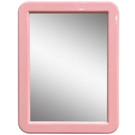 CEREM Magnetic Locker Mirror, Light Pink 5" x 7" - Real Glass Make-up Mirror - Locker Accessory for School, Home, Gym, Office&nbsp;