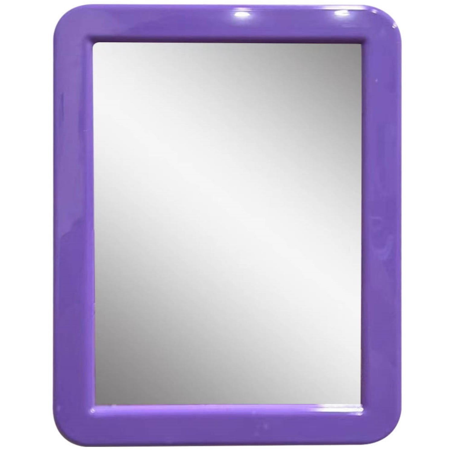 CEREM Magnetic Locker Mirror, Purple 5 x 7 - Real Glass Make-up Mirror -  Locker Accessory for School, Home, Gym, Office