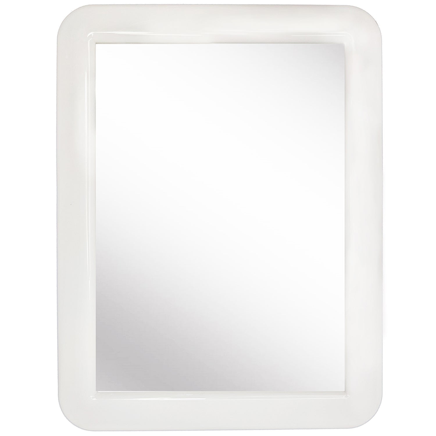 CEREM Magnetic Locker Mirror, White 5 x 7 - Real Glass Make-up Mirror -  Locker Accessory for School, Home, Gym, Office 
