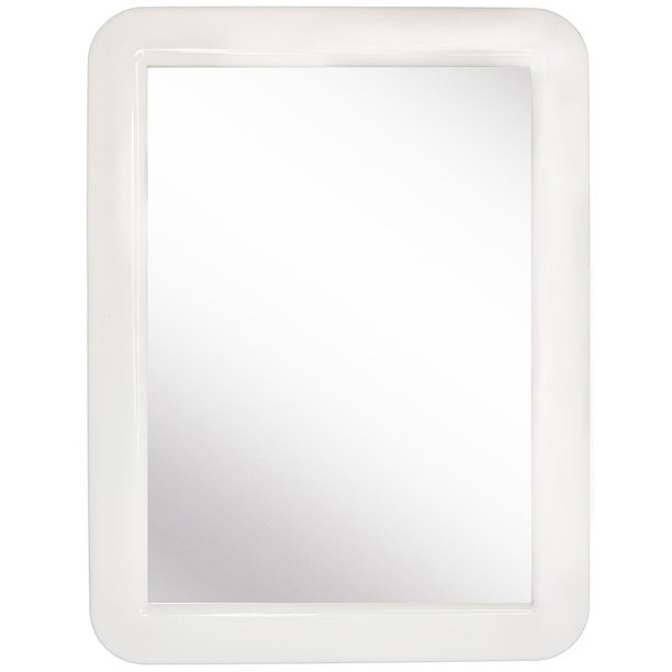 CEREM Locker Mirror, White 5" x 7" Real Glass Makeup Mirror