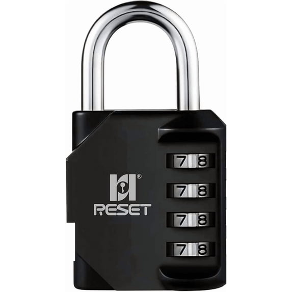 CERPXFF--060 4 Digit Combination Lock Outdoor Padlock for School Gym ...