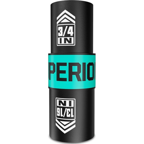 CERPXFF-1/2" Drive Lug Nut Impact Socket, 3/4" x 13/16" Impact Socket, Flip Socket, Thin Wall Nut Socket, Cr-V Steel, Remove Bloated Warped or Damaged Lug Nuts