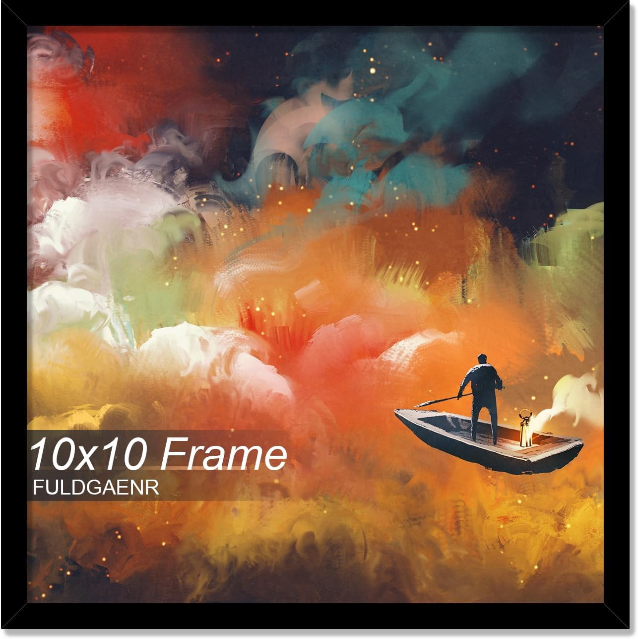 CERPXFF-10x10 Picture Frame, Black Frames for 10 x 10 Inch Photo Poster ...