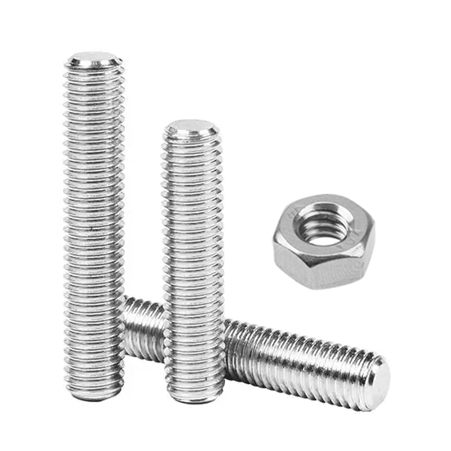 10 Tiges Filetées Complètes 5/16-18 En Acier Inox 304 - Longueur 3.5 Pouces, Marque Zaplyte