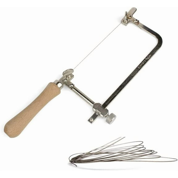 CERPXFF-1PC Coping Saw Steel Frame With 1mm Diamond Wire Saw For Wood Stone Metal Cutting Multi function Hand Tool