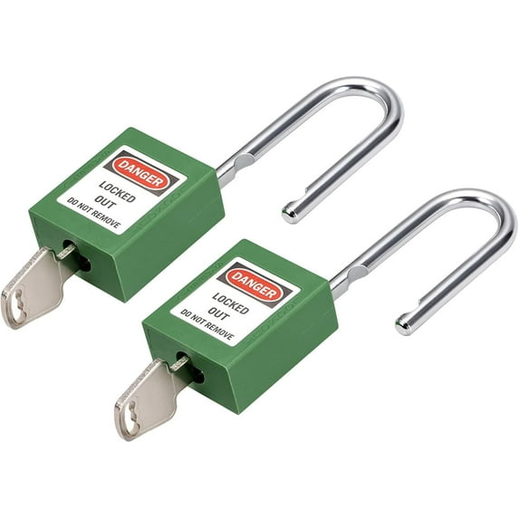 CERPXFF-2 Pack Tagout Lockout - Indoor Outdoor Safety Padlock, Keyed ...