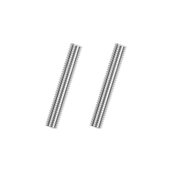 CERPXFF-2PCS M20x50mm Fully Threaded Rods, 304 Stainless Steel Right Hand Thread Studs, M20-2.5 Pitch All Thread Bar for Furniture, Machinery, DIY Repairs
