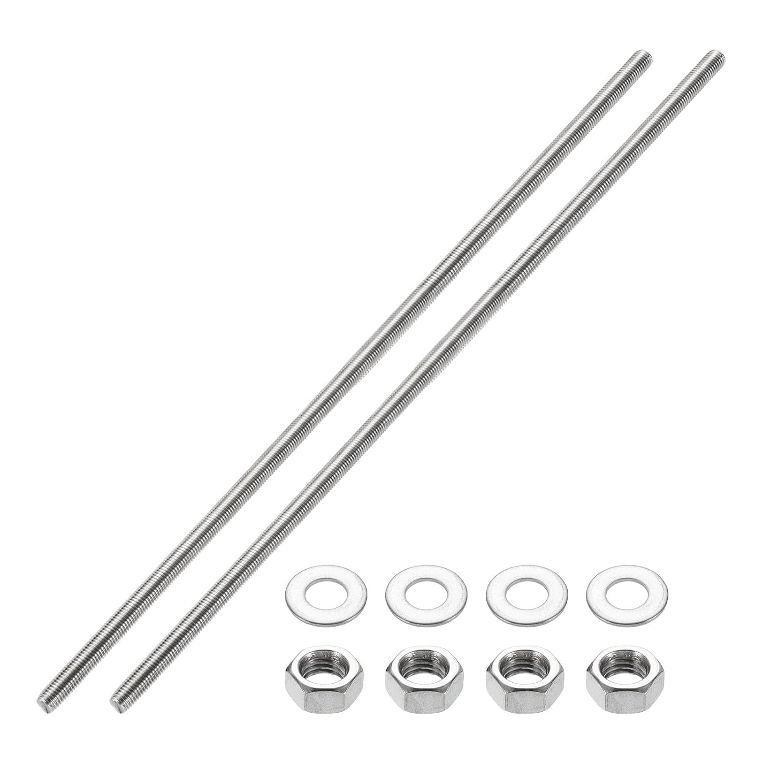 CERPXFF-2pcs Fully Threaded Rod, M14 x 300mm Stainless Steel Right Hand ...