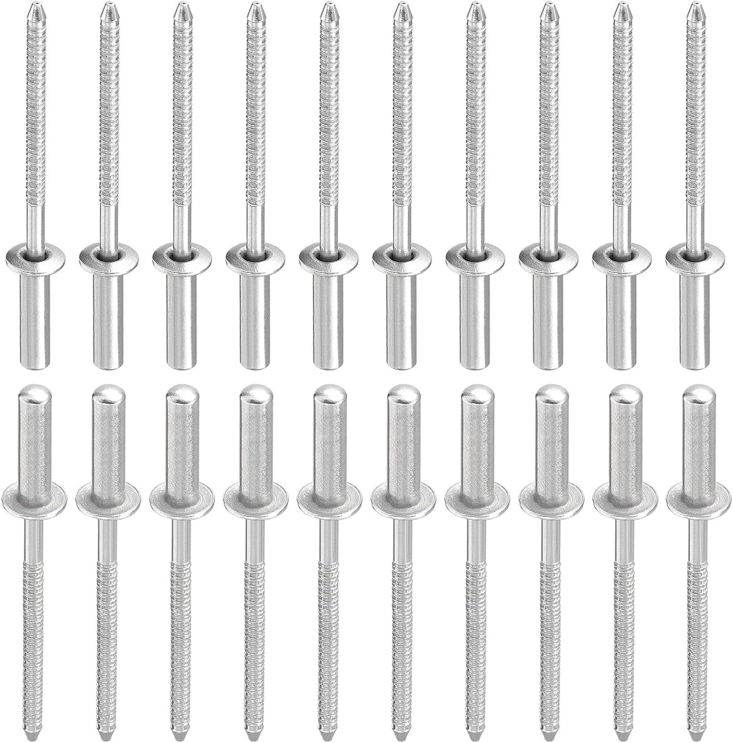 CERPXFF-3.2mm x 13mm (DxL) Blind Rivets - 100Pack - Good for Machinery ...
