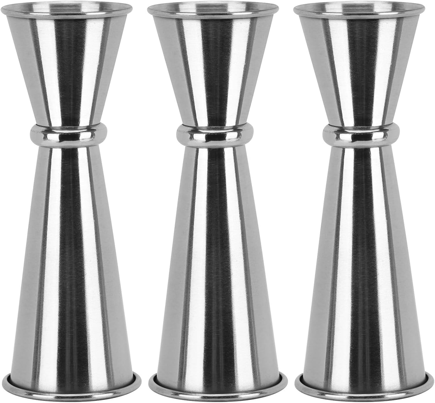 Jigger De Bar Professionnel En Acier Inoxydable 304 - Double Doseur 30ml/60ml - Design Anti-bascule - Pour Cocktails Précis - Lave-vaisselle Safe - 4
