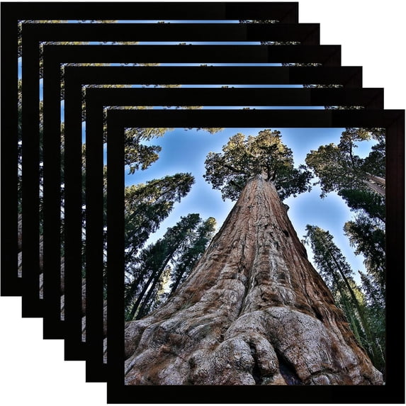 CERPXFF-6x6 Square Picture Frame Black Photo Frames Display for Wall ...