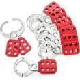 CERPXFF-8 Pack Lockout Tagout Hasp, Tamper-Proof Padlock Hasp ...