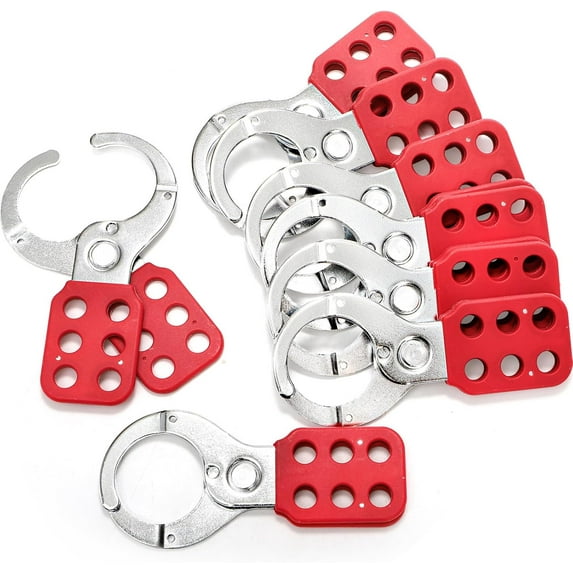 CERPXFF-8 Pack Lockout Tagout Hasp, Tamper-Proof Padlock Hasp ...